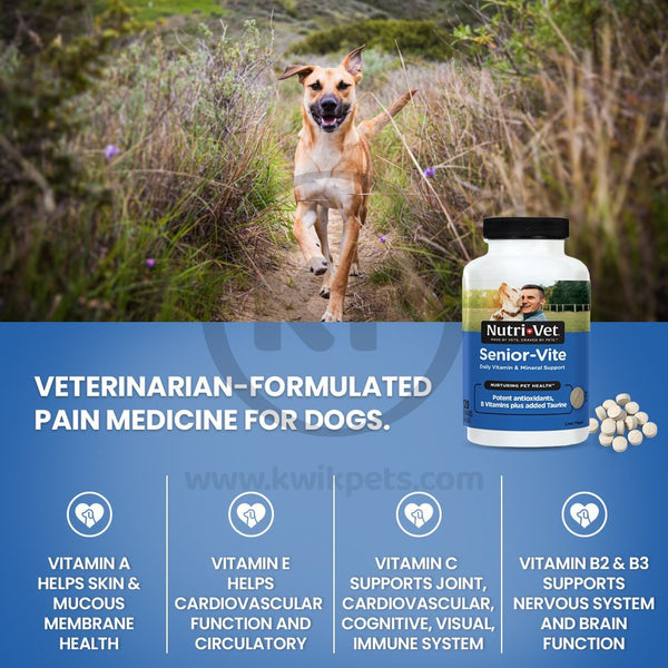 Features of Nutri-Vet Senior-Vite Liver Chewables for Dogs