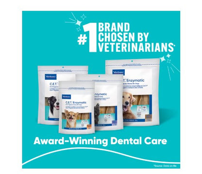 Virbac C.E.T. Enzymatic Dental Chews for Dogs Large 1.13-lb