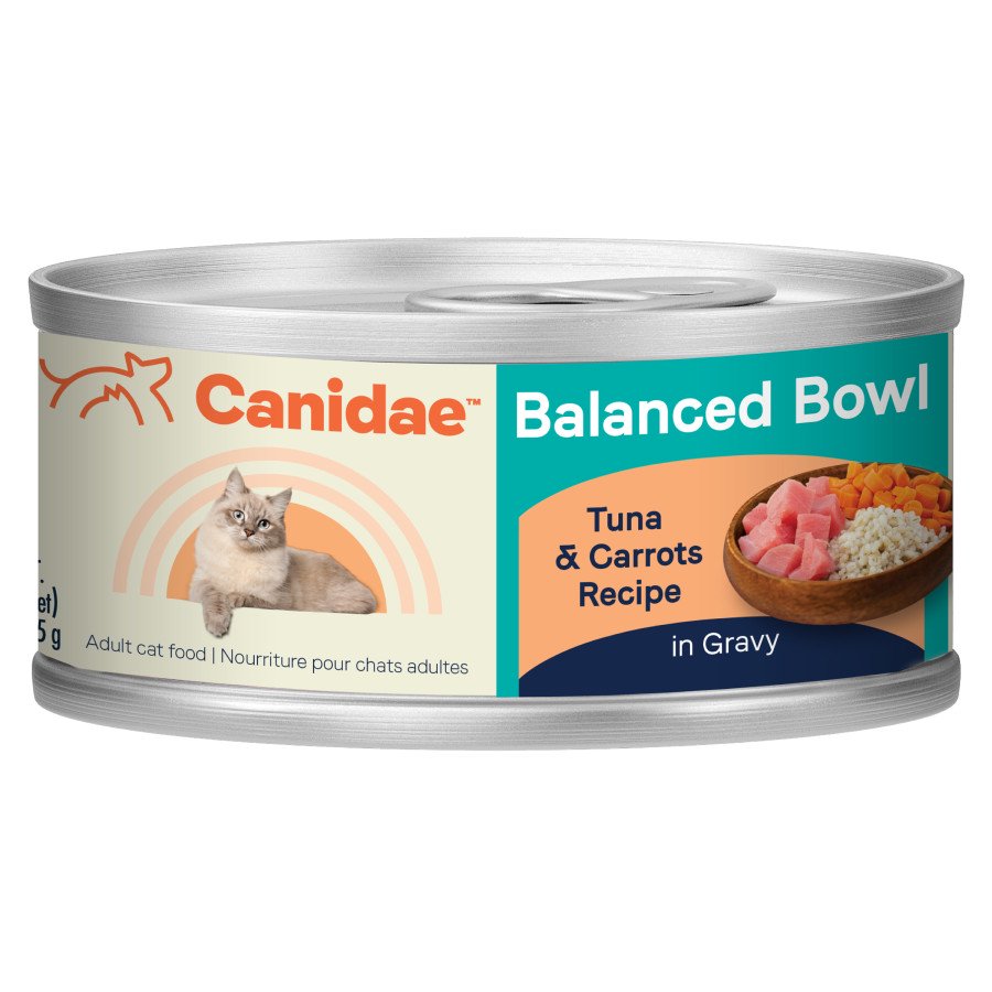 CANIDAE Balanced Bowl Canned Adult Wet Cat Food Tuna & Carrots 3-oz