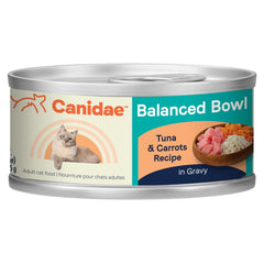 CANIDAE Balanced Bowl Canned Adult Wet Cat Food Tuna & Carrots 3-oz