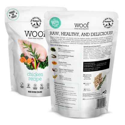 The New Zealand Natural Pet Food Co. Woof Freeze Dried Dog Food Chicken 1.76-oz