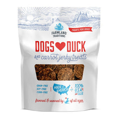 Farmland Traditions Dogs Love Duck & Carrot Jerky Dog Treats 5-oz