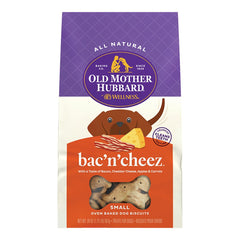 Old Mother Hubbard by Wellness Classic Bac'N'Cheez Natural Small Oven-Baked Biscuits Dog Treats 20-oz