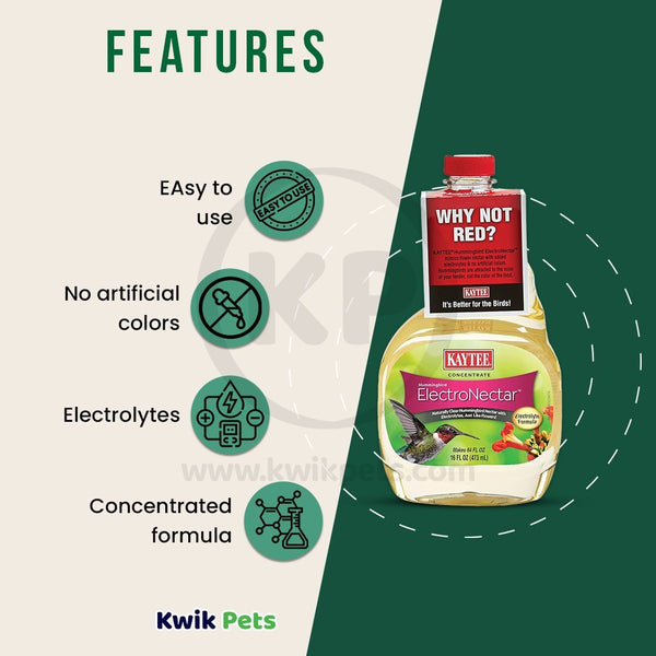 Kaytee Hummingbird Electro Nectar Ready to Use 16oz, Kaytee