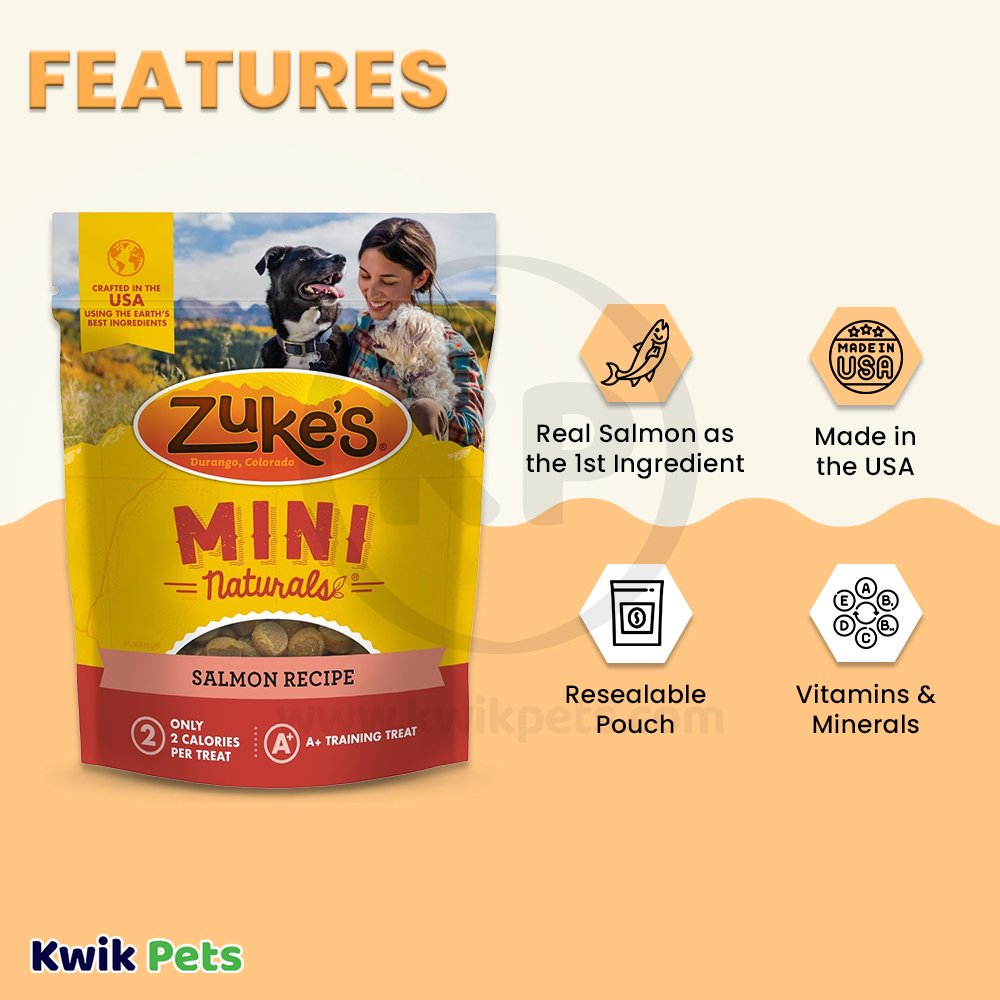 Zuke's Dog Mini Natural Salmon 6-oz, Zuke's