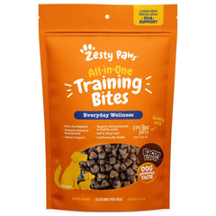 Zesty Paws All-in-One Training Bites Soft & Chewy Dog Treats Bacon 8-oz