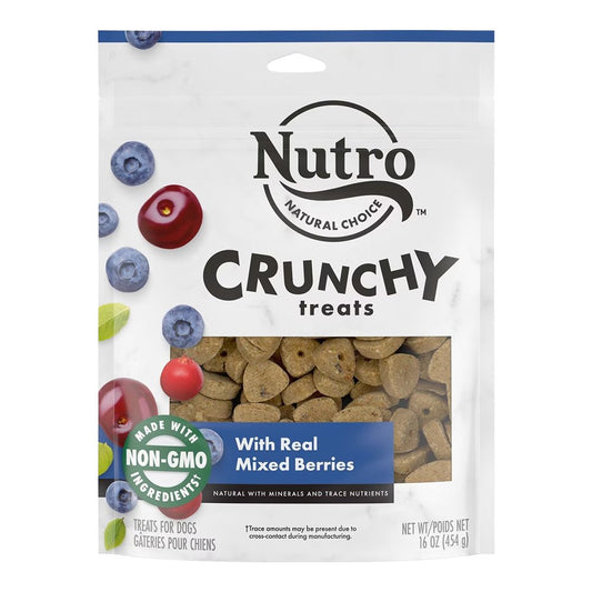 Nutro Products Crunchy Dog Treats Mixed Berry, 16-oz, Nutro
