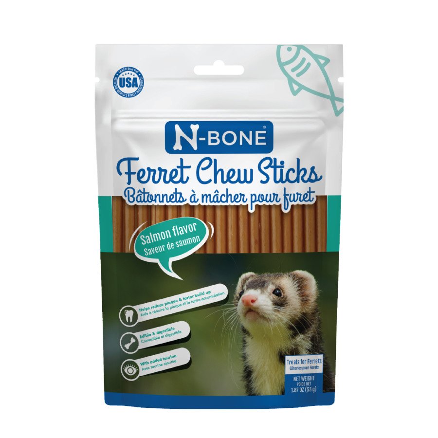 N-Bone Ferret Chew Sticks Salmon 1.87-oz, Kwik Pets