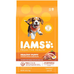 IAMS Proactive Health Healthy Puppy Dry Dog Food Real Chicken & Whole Grains 5-lb