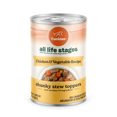 CANIDAE All Life Stages Chunky Stew Wet Dog Food Topper Chicken & Vegetable 12.7-oz