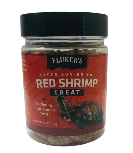 Fluker's Large Sun-Dried Red Shrimp Reptile Treat 0.6-oz