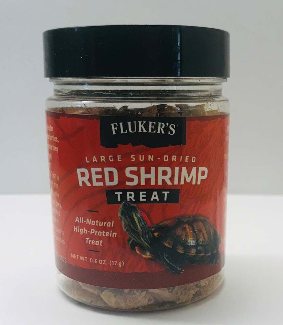 Fluker's Large Sun-Dried Red Shrimp Reptile Treat 0.6-oz, Kwik Pets