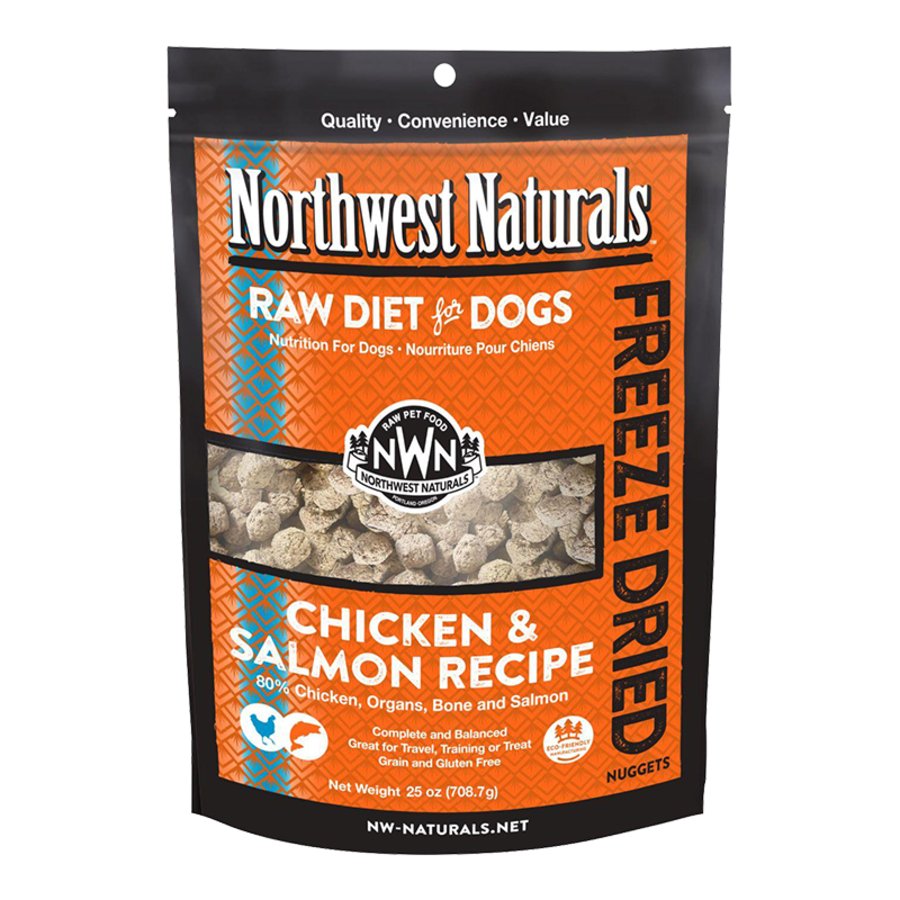 Northwest Naturals Freeze Dried Raw Diet Dog Food Chicken & Salmon Recipe 25-oz