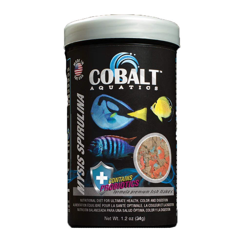 Cobalt Aquatics Mysis Spirulina Flakes Fish Food 5-oz, Kwik Pets