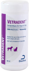 Dechra VETRADENT Dental Wipes for Dogs & Cats 60 Count