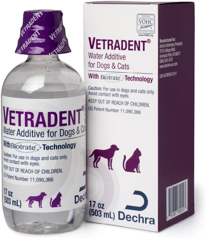 Dechra VETRADENT Dog & Cat Dental Water Additive 17-oz