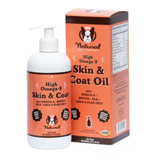 Natural Dog Company Skin & Coat Omega-3 & Omega-6 Oil Dog Supplement 16-oz