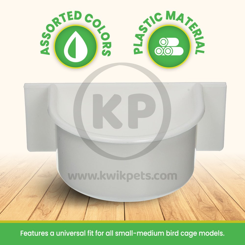 Features of Prevue Pet Products Winged Bird Cage Plastic Cup White