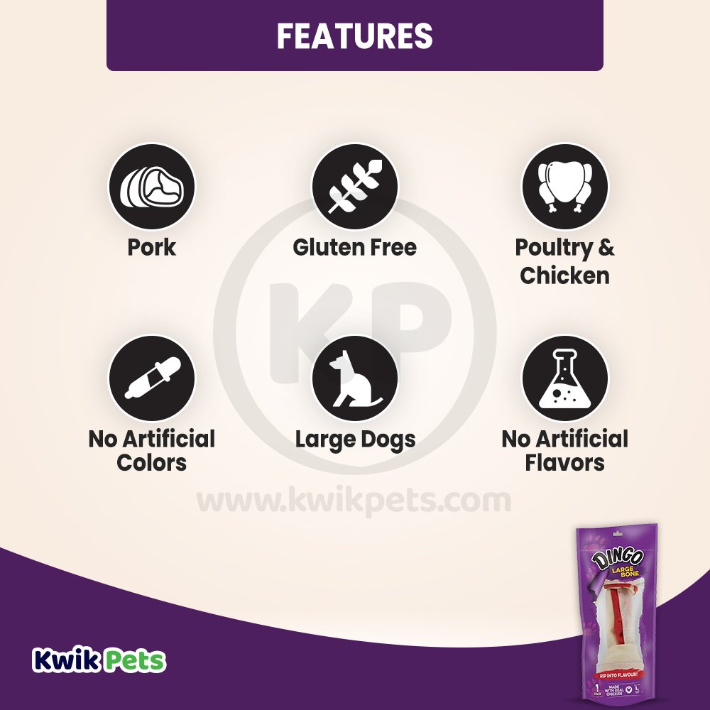 Dingo Chicken Dog Treat 3.5oz, Dingo