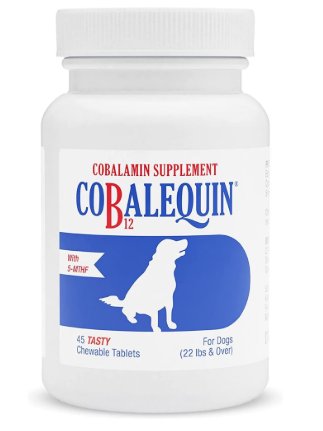 Nutramax Laboratories Cobalequin B12 Supplement for Dogs Chewable Tablets 45 Count