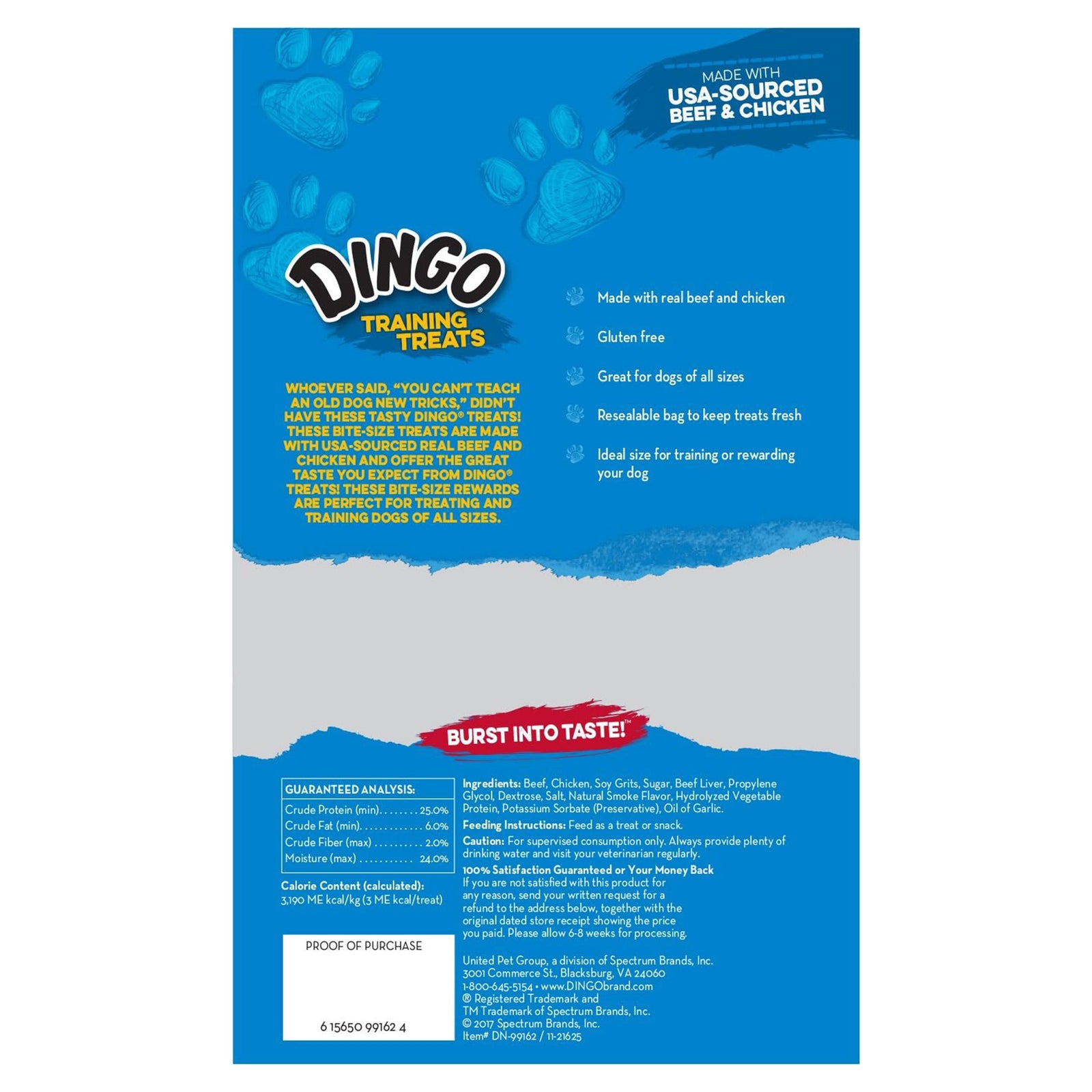 Dingo Beef & Chicken Treats For Dogs 120 ct, Dingo