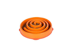 Outward Hound Fun Feeder Interactive Dog Bowl Slow Feeder Orange Large
