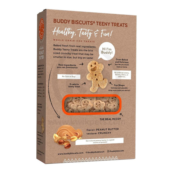 Back of Cloud Star Buddy Biscuits Crunchy Dog Treats Peanut Butter 8-oz