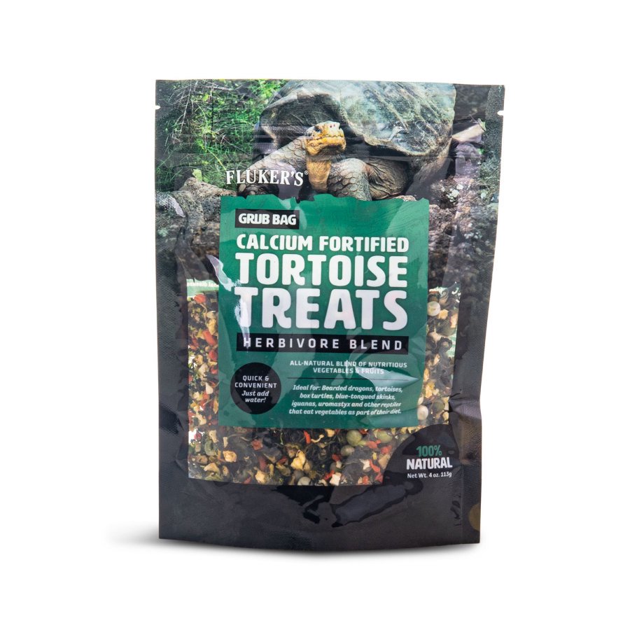 Fluker's Grub Bag Calcium Fortified Tortoise Herbivore Blend Treats 4-oz, Kwik Pets