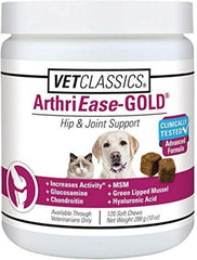 VetClassics ArthriEase GOLD Hip & Joint Support Soft Chew Dog & Cat Supplement 120 Count