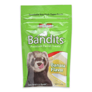 Marshall Pet Products Bandits Ferret Treat Banana 3-oz, Kwik Pets