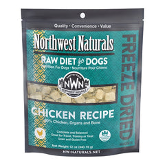 Northwest Naturals Freeze Dried Raw Diet Dog Food Chicken Recipe 12-oz