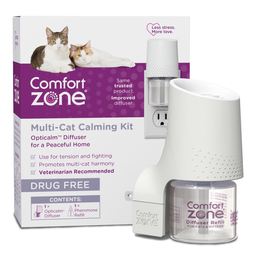 Comfort Zone Multi-Cat Calming Single Diffuser Kit, Kwik Pets