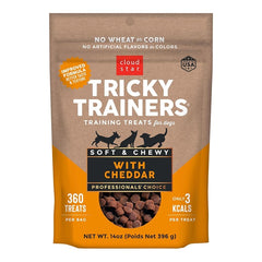 Cloud Star Tricky Trainers Soft & Chewy Dog Training Treats Cheddar 14-oz
