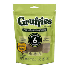 Green Gruff Gruffies Calming Dog Treats Peanut Butter 6-oz