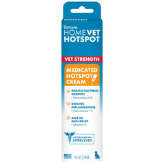 TropiClean HomeVet Medicated Itch Relief Dog Hot Spot Cream 1-oz