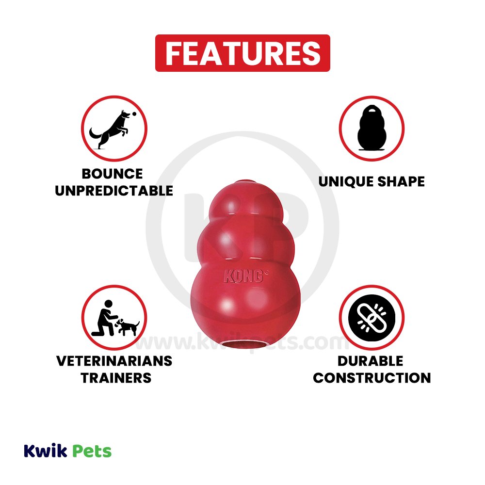 KONG Classic Dog Toy XXS, Kwik Pets
