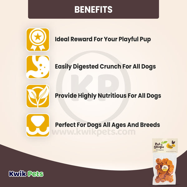 Benefits of Pet 'n Shape Chik 'n Chips Jerky Dog Treats 4-oz
