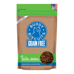 Cloud Star Buddy Biscuits Grain-Free Cat Treats Tender Chicken 3-oz, Kwik Pets