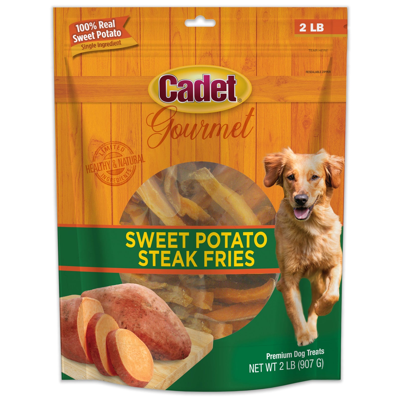 Front of Cadet Gourmet Dog Sweet Potato Fries