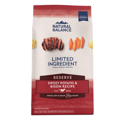 Natural Balance Limited Ingredient Grain Free Adult Dry Dog Food Reserve Sweet Potato & Bison 12-lb