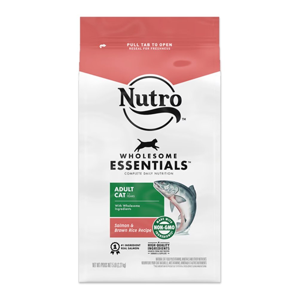 Nutro Salmon & Brown Rice Adult Dry Cat Food 3-lb