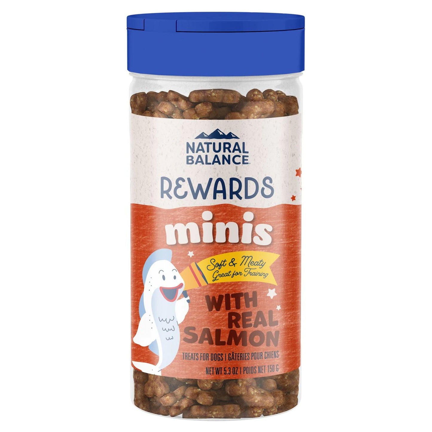Natural Balance Pet Foods L.I.D Grain Free Mini Rewards Dog Treats Salmon, 5.3 oz, Natural Balance