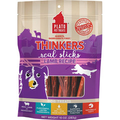 Plato Thinkers Real Sticks Lamb Dog Treats 10-oz