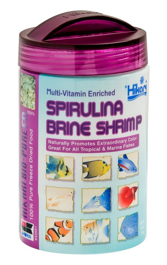 Hikari USA Bio-Pure Spirulina Brine Shrimp Freeze Dried Fish Food 0.42-oz, Hikari
