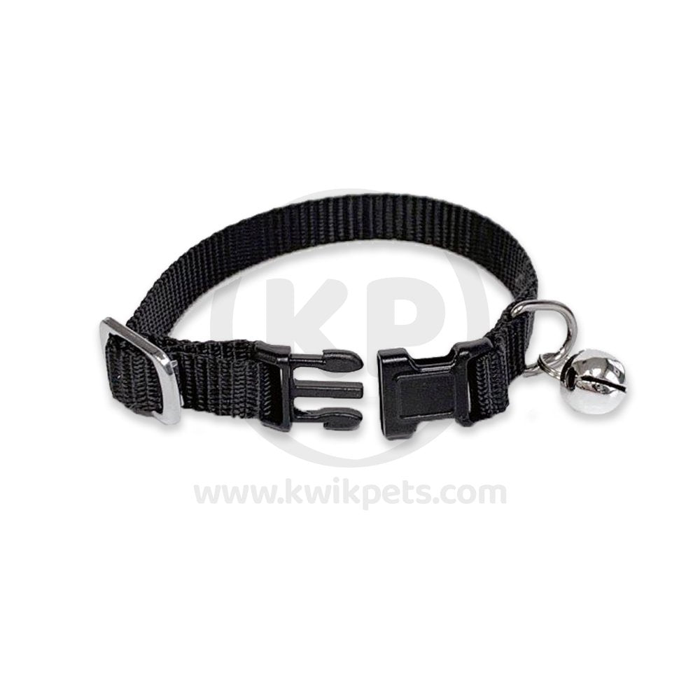Marshall Pet Products Ferret Bell Collar Black 3/8-in, Kwik Pets