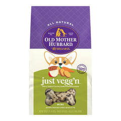 Old Mother Hubbard by Wellness Classic Just Vegg'N Natural Mini Oven-Baked Biscuits Dog Treats 20-oz