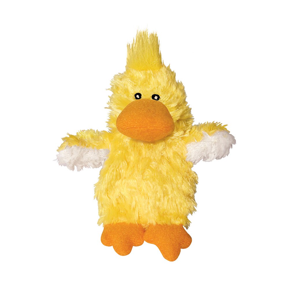 KONG Unstuffed Dog Toy Duck with Squeaker, XS, KONG