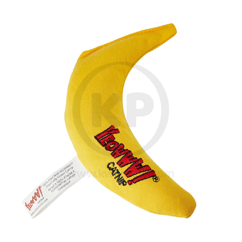 Product 2 of Yeowww! Banana Catnip Cat Toy Yellow 7-in