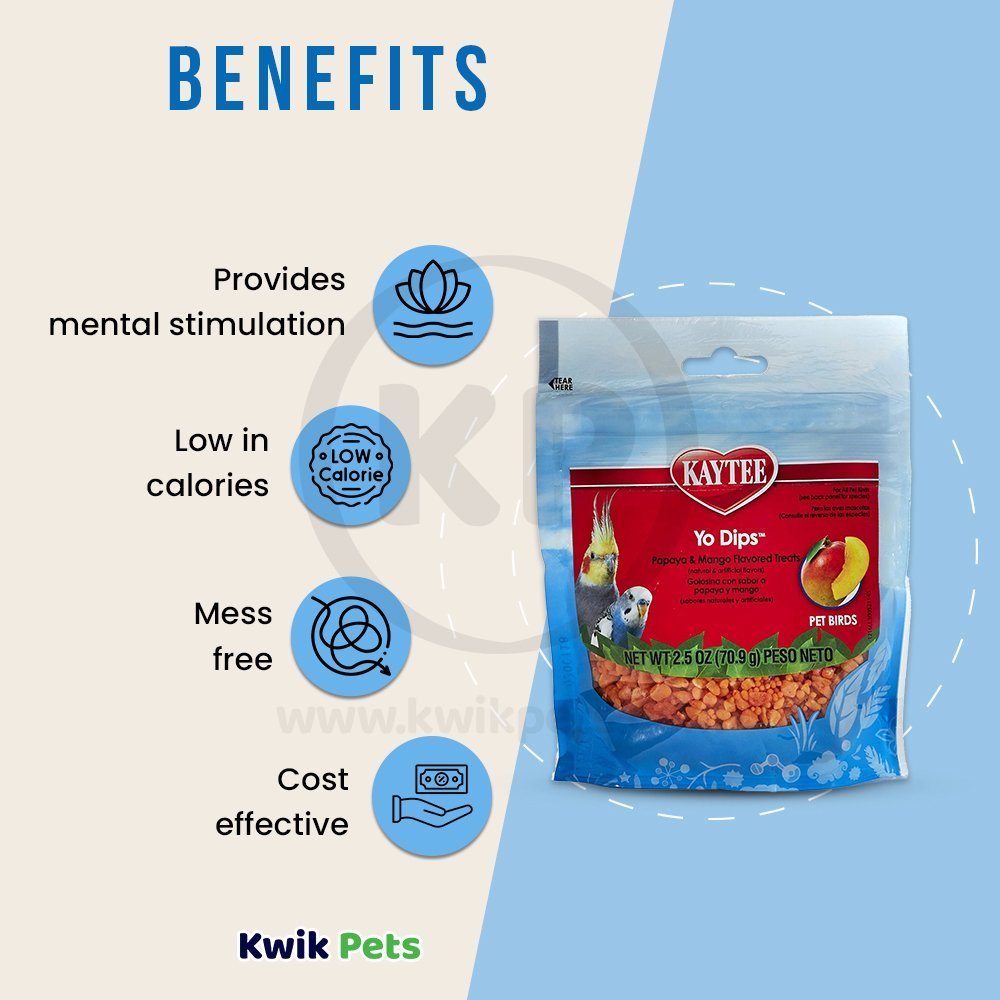 Kaytee Yo Dips All Pet Birds -- Mango and Papaya 2.5-oz, Kaytee
