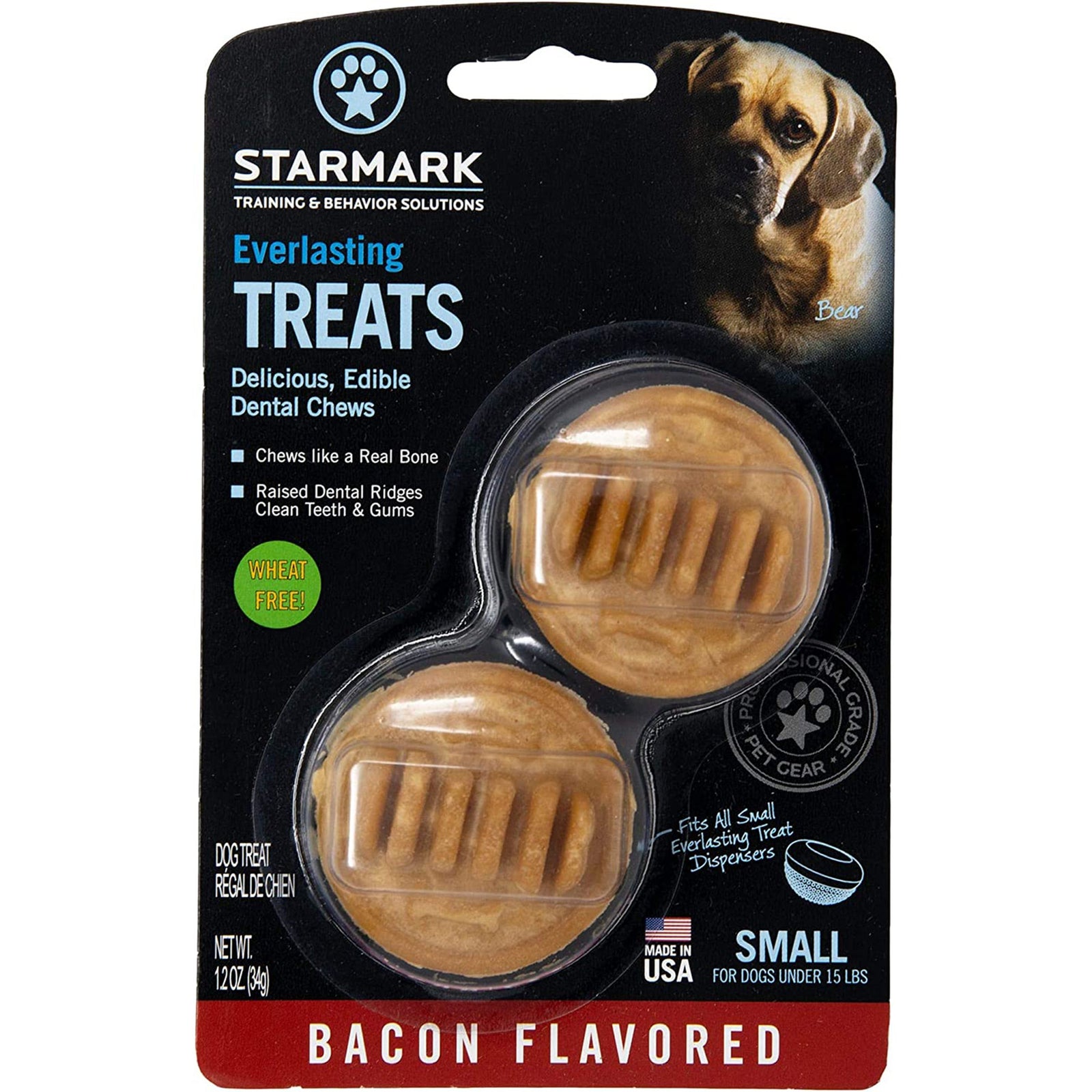 Starmark Treat Bacon USA 1.2-oz, Small, Starmark
